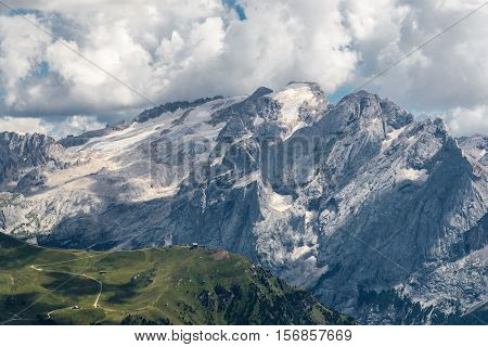 beautiful val gardena and dolomity in italy