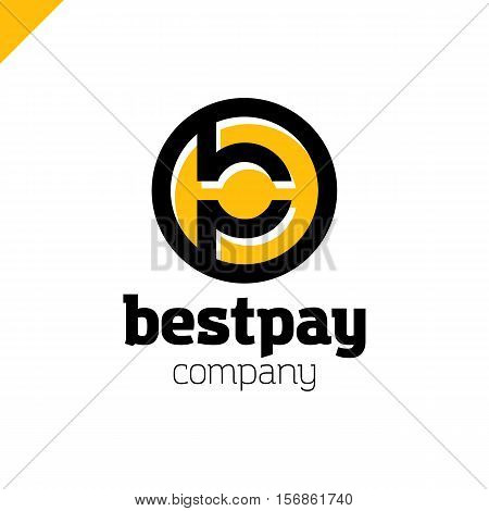 Bp, Pb Letter Rounded Letter Logo In Circle