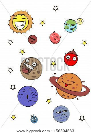 Great designed set of planets that can be used in various templates