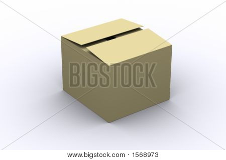 Scatola di cartone chiuso