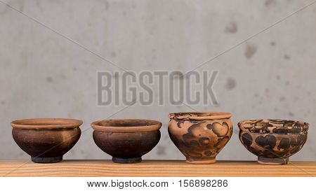 Decorative ceramic handmade decorations for the interior.