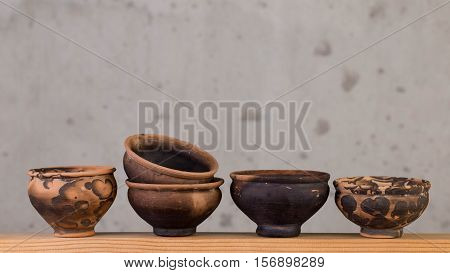 Decorative ceramic handmade decorations for the interior.