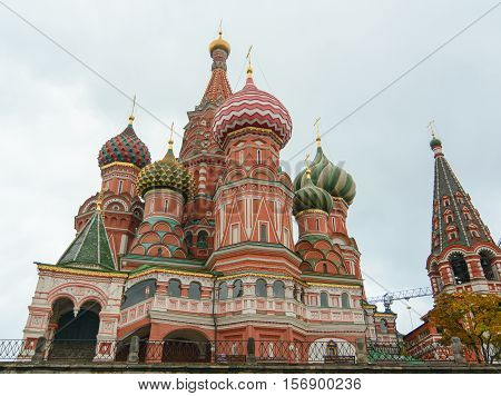 St. Basils Cathedral On Red Square In Moscow