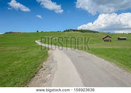 beautiful val gardena and dolomity in italy
