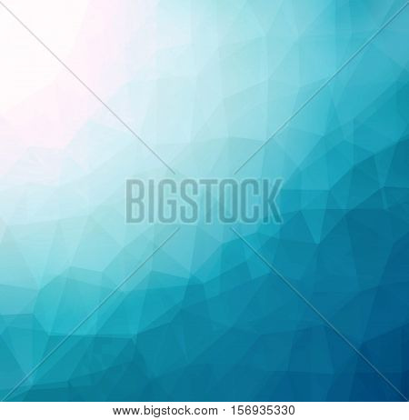 Abstract LowPoly Triangular Geometric Blue Background JPG