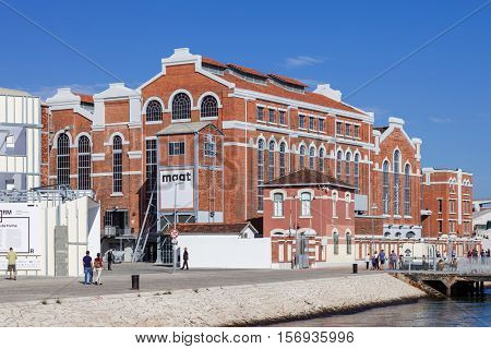 Lisbon, Portugal. October 31, 2016: Central Tejo, the early 20th century power plant converted into Electricity Museum