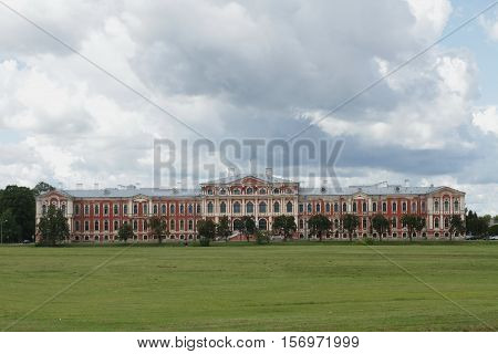 llu jelgava latvia palace architecture field sky