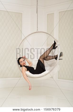 Portrait Of Woman In Interior..