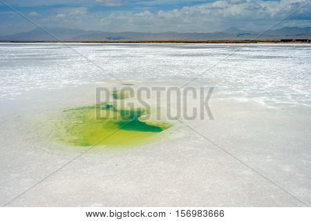 Surface Of Chaqia (chakayan) Salt Lake, Qinghai, China