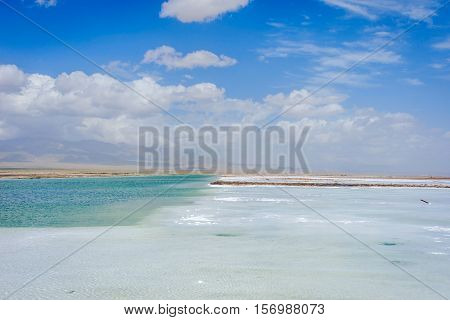 Chaqia (chakayan) Salt Lake, Qinghai, China