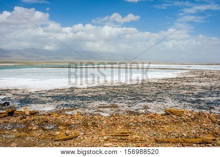 Chaqia (chakayan) Salt Lake, Qinghai, China