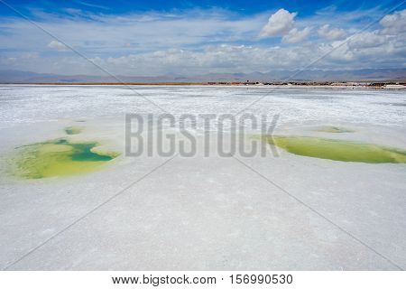 Surface Of Chaqia (chakayan) Salt Lake, Qinghai, China