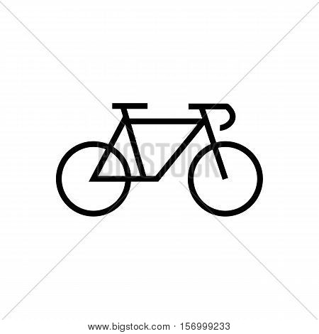 Bicycle vector icon. Simple isolated symbol design