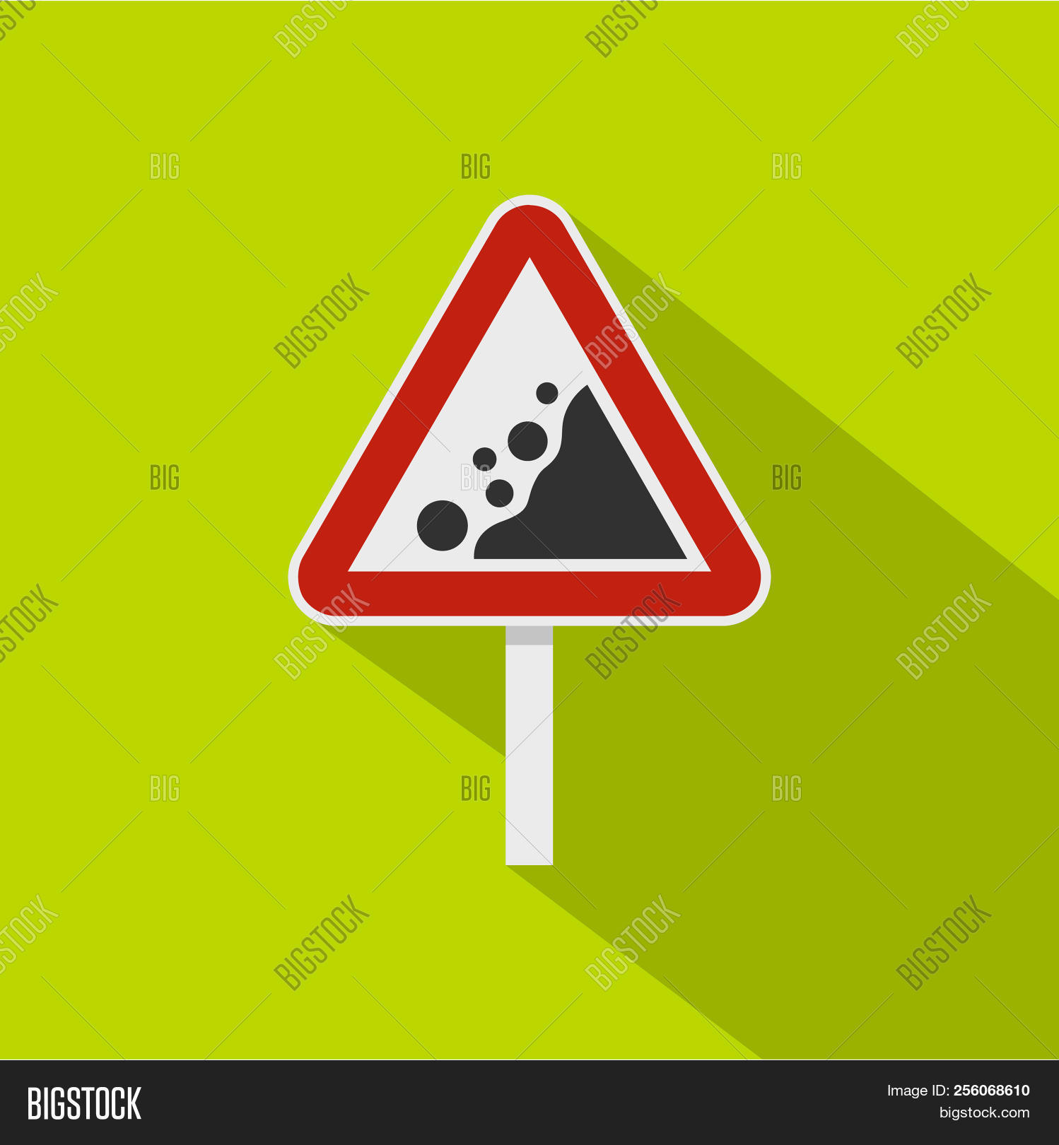 Rockfall Traffic Sign Image & Photo (Free Trial) | Bigstock