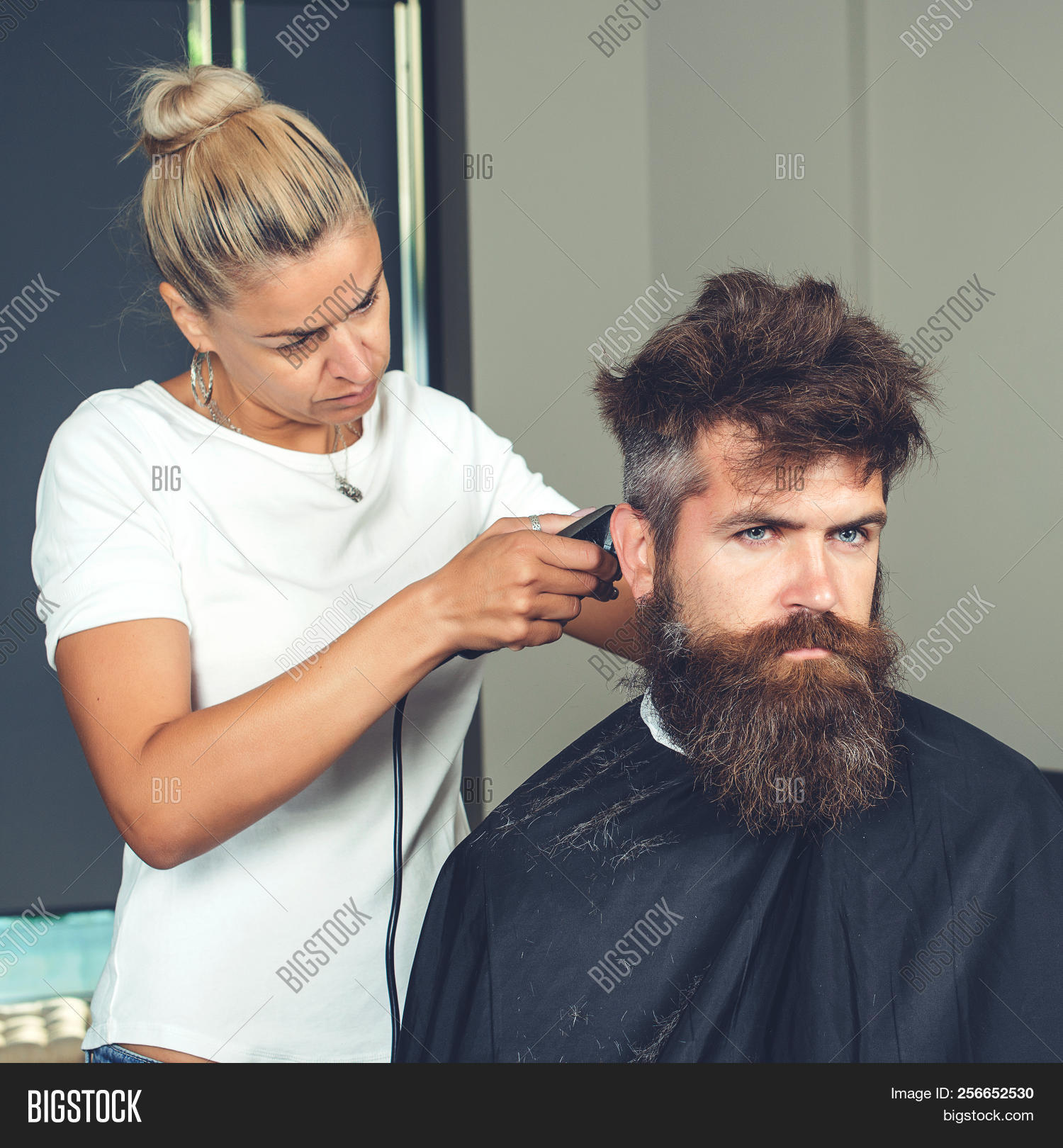 Master Cuts Hair Beard Image Photo Free Trial Bigstock