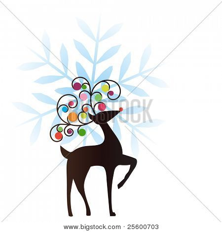 reindeer snowflake