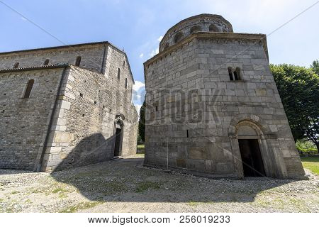 Arsago Seprio, Varese, Lombardy, Italy: Exterior Of The Medieval San Vittore Church