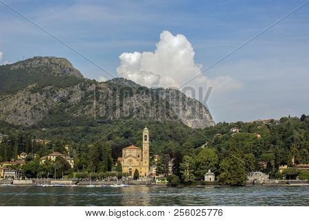 A View Of The Picturesque Village Of Torno In The Beautiful Lago Di Como, Northern Italy