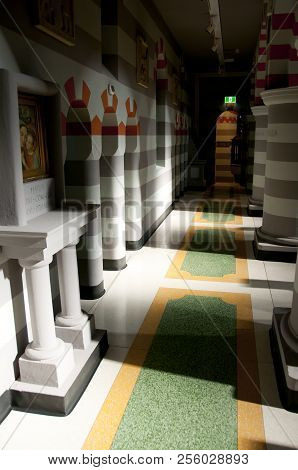 Geraldton, Australia - August 21, 2018: Interior Of St Francis Xavier Cathedral Built In 1926