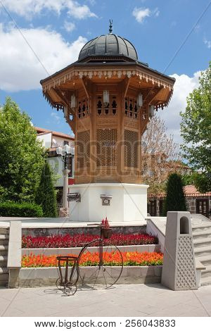 Ankara, Turkey - The fountain in Hamamonu District