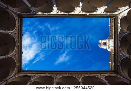 Genoa (genova), Italy, March 26, 2017 - Tursi Doria Palace City Hall In Genoa (genova), Italy, Parti