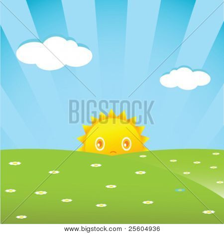 ilustração de uma paisagem