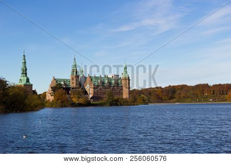 Beuatiful View Of Fredensborg Palace In Hilleroed, Denmark