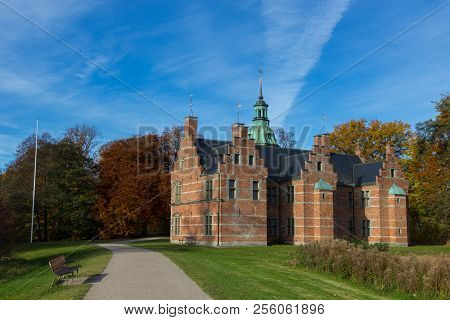 Beuatiful View Of Fredensborg Palace In Hilleroed, Denmark