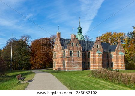 Beuatiful View Of Fredensborg Palace In Hilleroed, Denmark