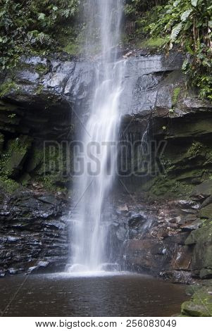 Waterfall Near The City Of Tarapoto, Peru. Ahuashiyacu