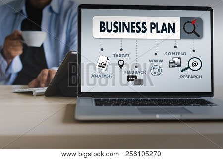 Business Plan Planning Marketing Businessman Modern Office Digital