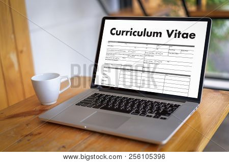 Cv - Curriculum Vitae (job Interview Concept With Business Cv Resume) , Business Office Businessman
