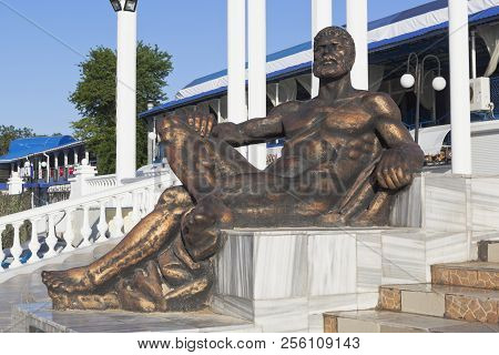 Evpatoria, Crimea, Russia - June 30, 2018: A Resting Hercules - A Sculpture In The City Of Evpatoria
