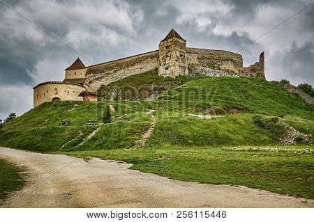 Rasnov Citadel (rosenauer Burg) In Transylvania, Romania
