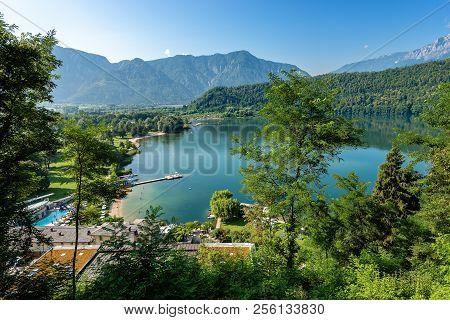 Lago Di Levico (lake), Levico Terme, Trentino Alto Adige, Italy, Europe