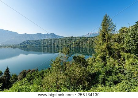 Lago Di Levico (lake), Levico Terme, Trentino Alto Adige, Italy, Europe