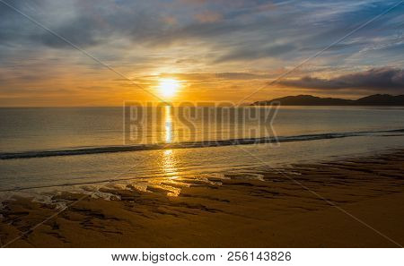 Sunrise At Totaranui Bay, Part Of The Abel Tasman Track