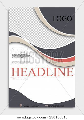 Abstract Flyer Design Background. Brochure Template. Decoration