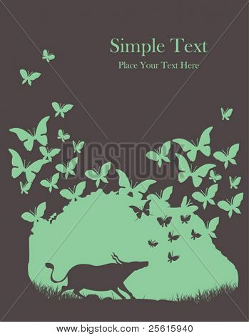 A bivaly üldözték a pillangó