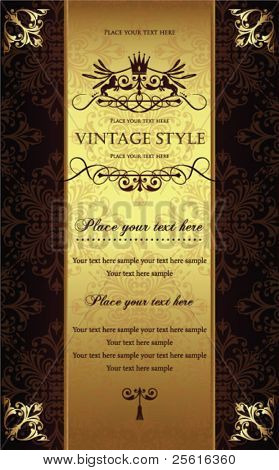 Gyönyörű vintage sablon 2