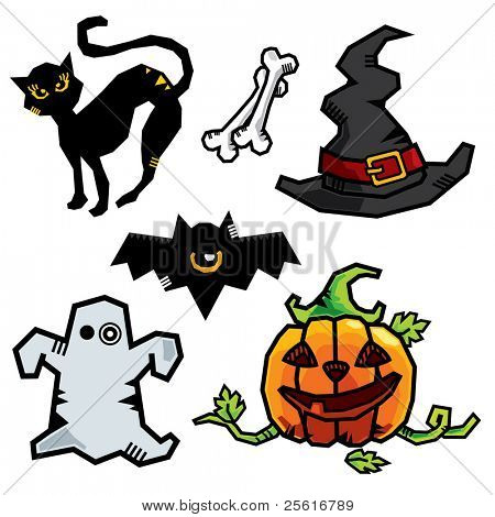Halloween charakter kolekce