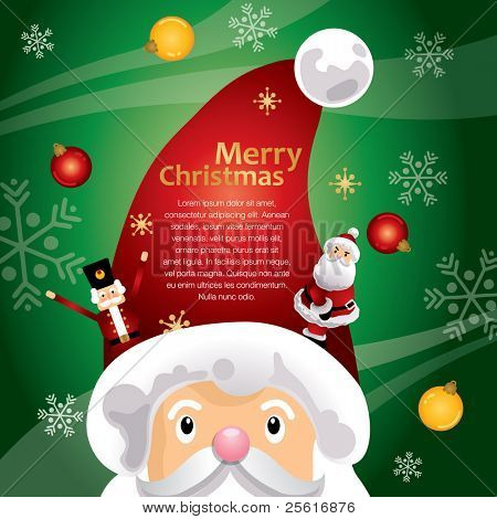 green christmas hat template