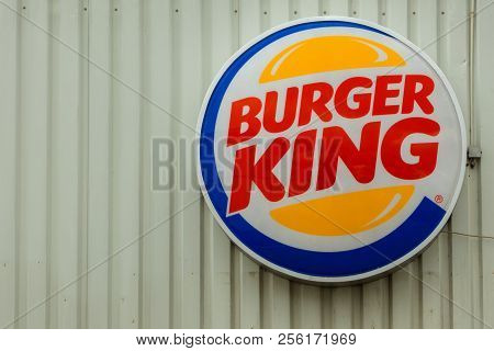 Boeblingen,germany - January 21,2018: Herrenberger Strasse This Is The Sign Of Burger King,which Has