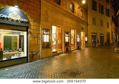 ROME, ITALY - CIRCA NOVEMBER, 2017: Venchi store in Rome. Rome is the capital city of Italy.