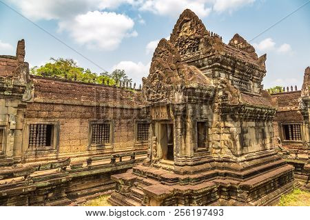 Banteay Samre Temple In Complex Angkor Wat In Siem Reap, Cambodia In A Summer Day