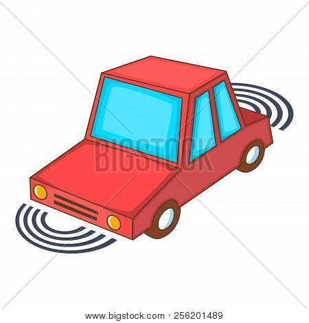Parking Assist System Icon. Cartoon Illustration Of Parking Assist System Icon For Web Design