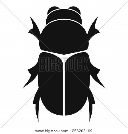 Chafer Beetle Icon. Simple Illustration Of Chafer Beetle Icon For Web