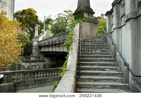 Old Stairs & Bridge In The Rocks District - Sydney - Australia
