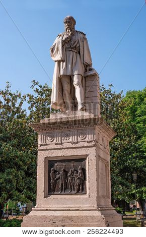 Verona, Italy - 06 May 2018: Monument To The Architect Michele Sanmicheli. In Verona, According To T