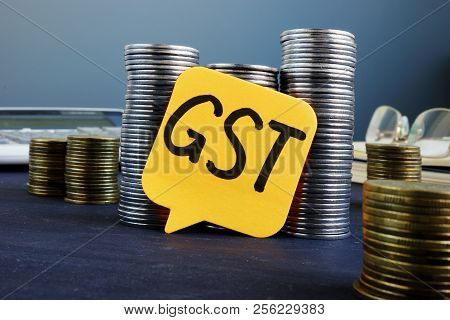 Label With Abbreviation Gst Goods And Services Tax